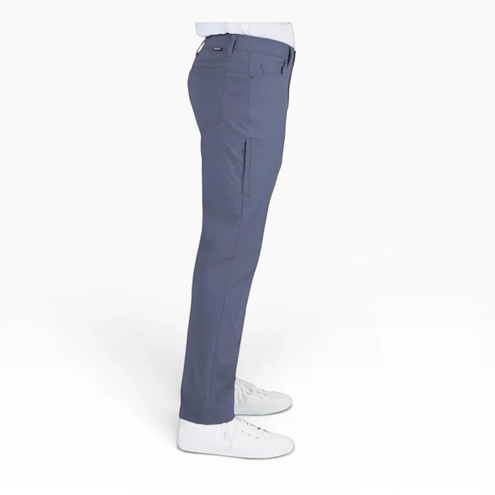 Gerry Men's Blue Tech 5 Pocket Stretch Fabric Comfort Waistband Pant 32X34